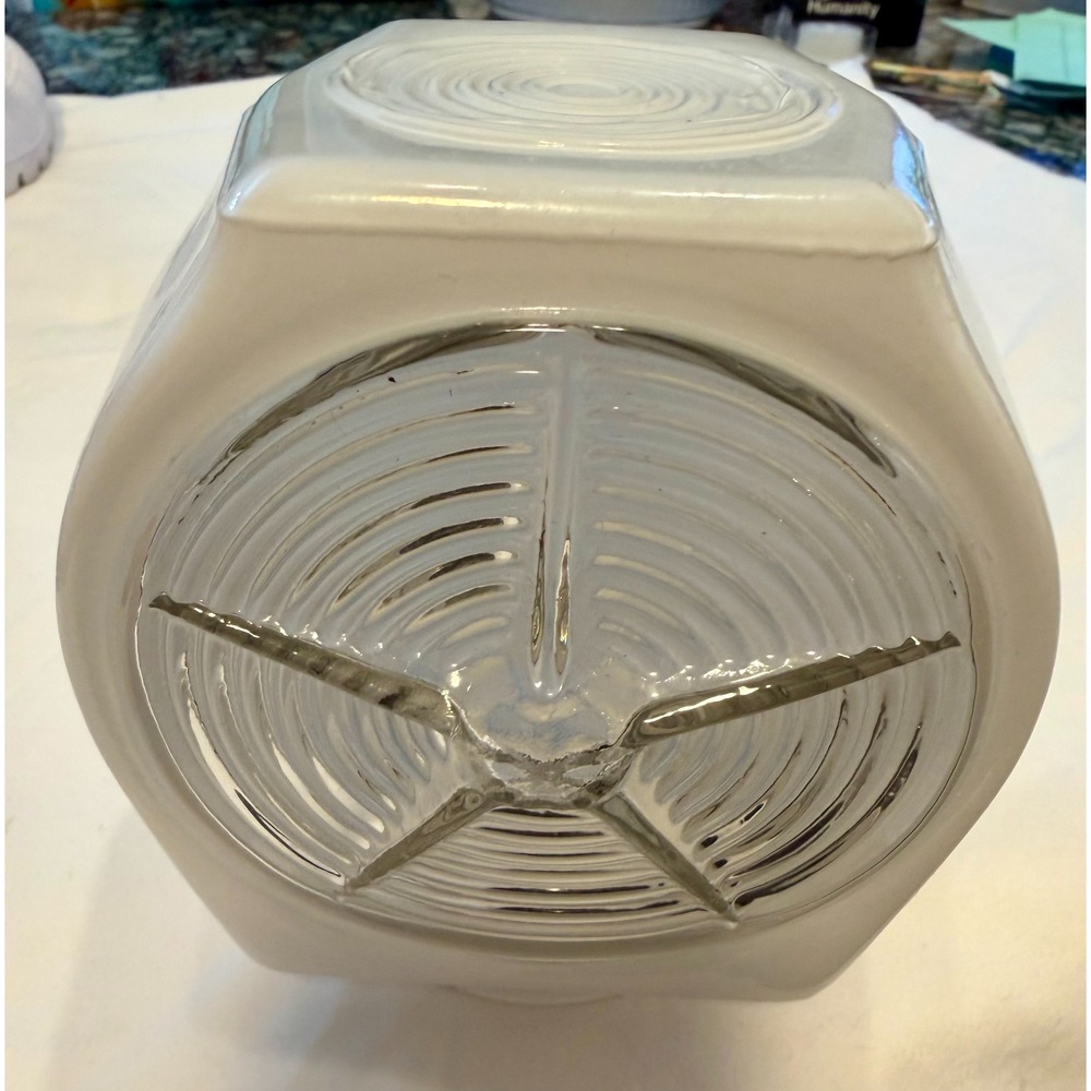 Thomas Industries Vintage‎ Glass Cube Lamp Starburst Lens Mid Century Modern